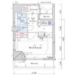 ヴィータローザシーキューレジデンス南千住の物件間取画像